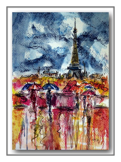 Paris in rain II by Kovács Anna Brigitta