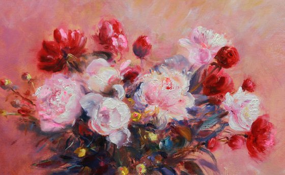 Bouquet of peonies