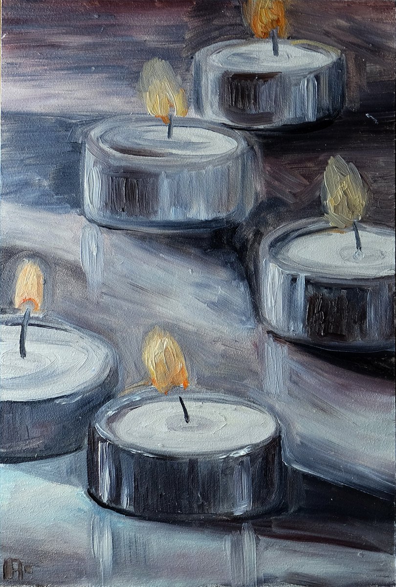 Candles In A Wind by Anton Maliar