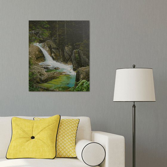 Rocks in a mountain stream