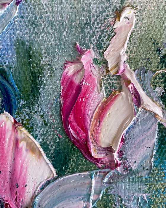 Magnolia Blossom Oil Art