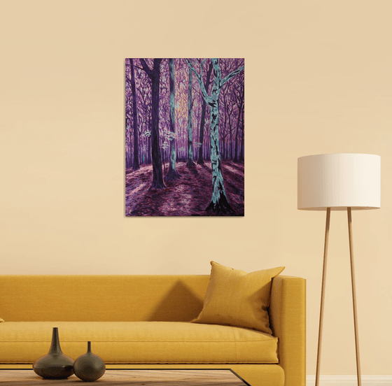 Purplish Violet Forest