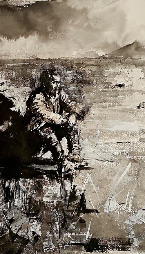Me, s’io giaccio in riposo – Literary Ink Art by Juliart