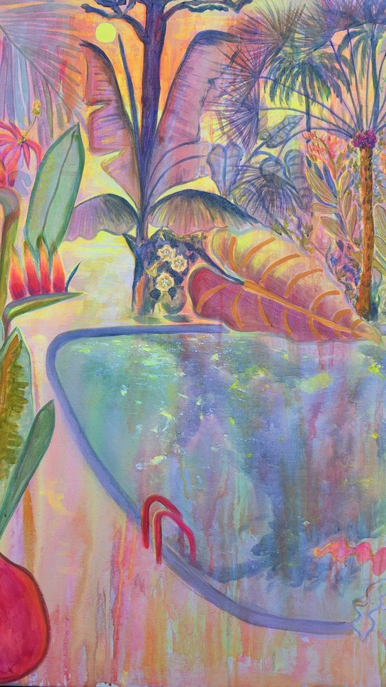 ‘Iridescent Skies = Languid Poolside’