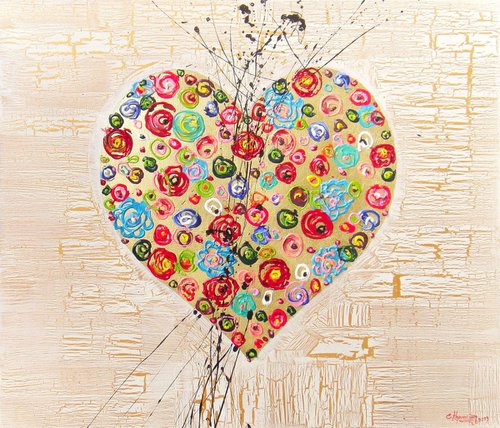 27.5” Golden heart by Irini Karpikioti