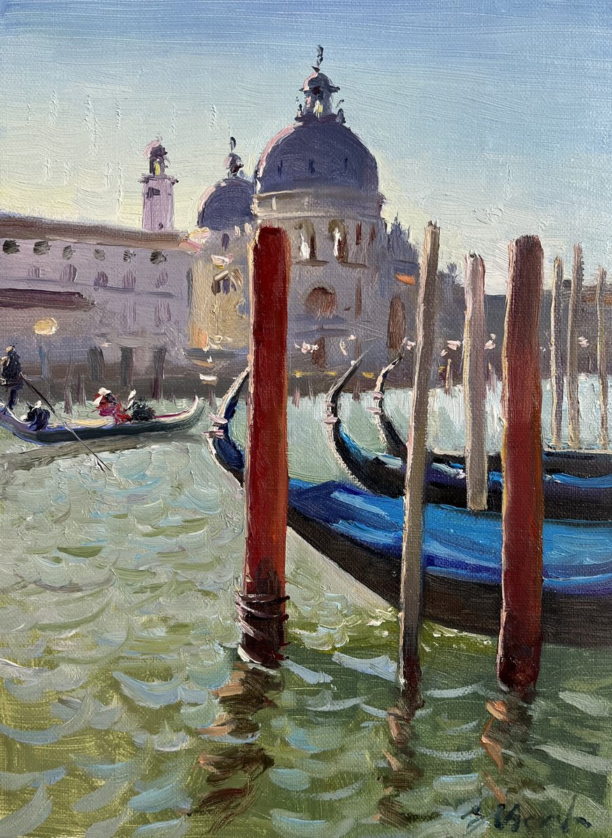 Venice Gondolas by Evgeniia Mekhova