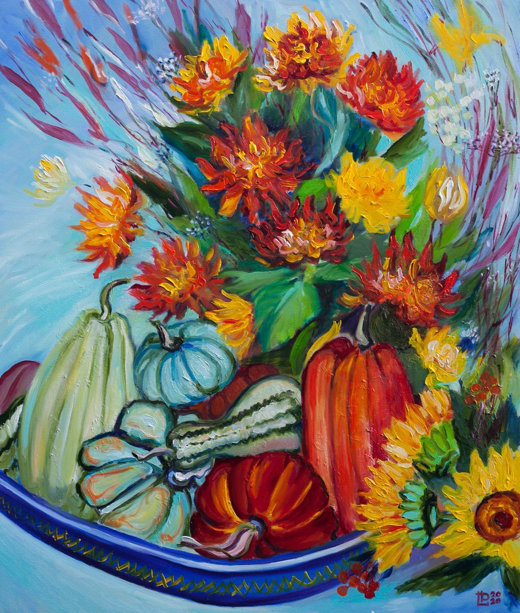 Autumn on a Plate by Liudmila Pisliakova