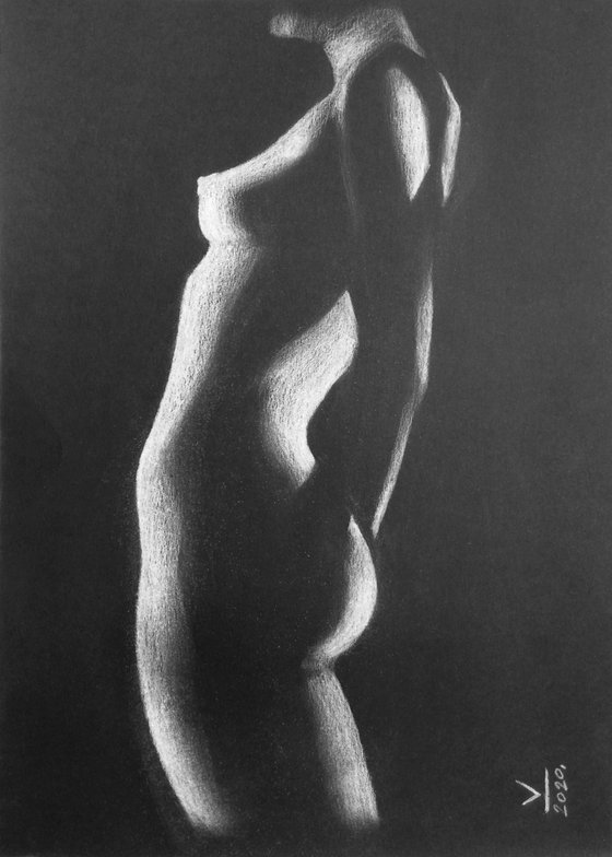 Nude noir #250 25X35cm