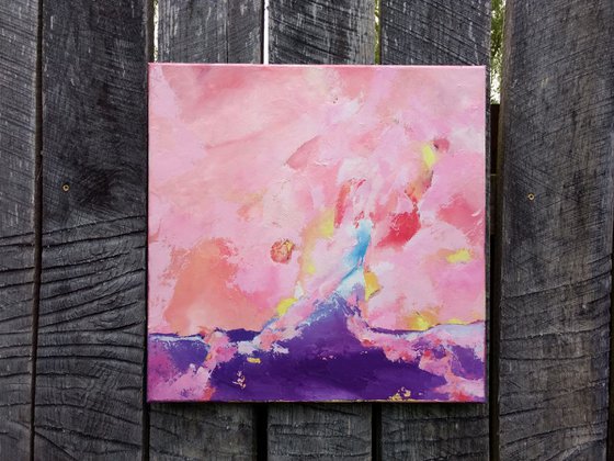 Ascension. Original abstract oil painting
