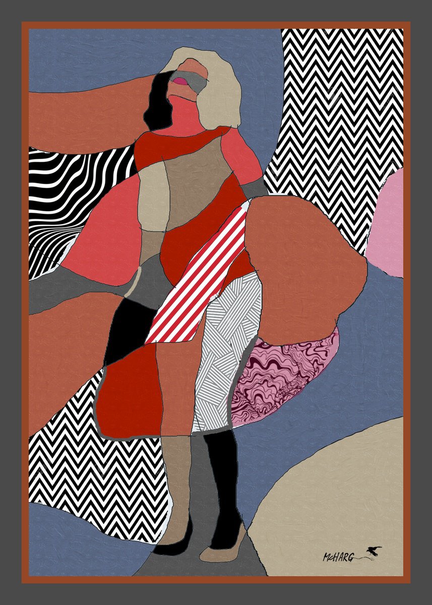 Impressionistic Painting , Woman In Red By Joe Mcharg, 30 X 42, Artwork For Sale On Artfinder
