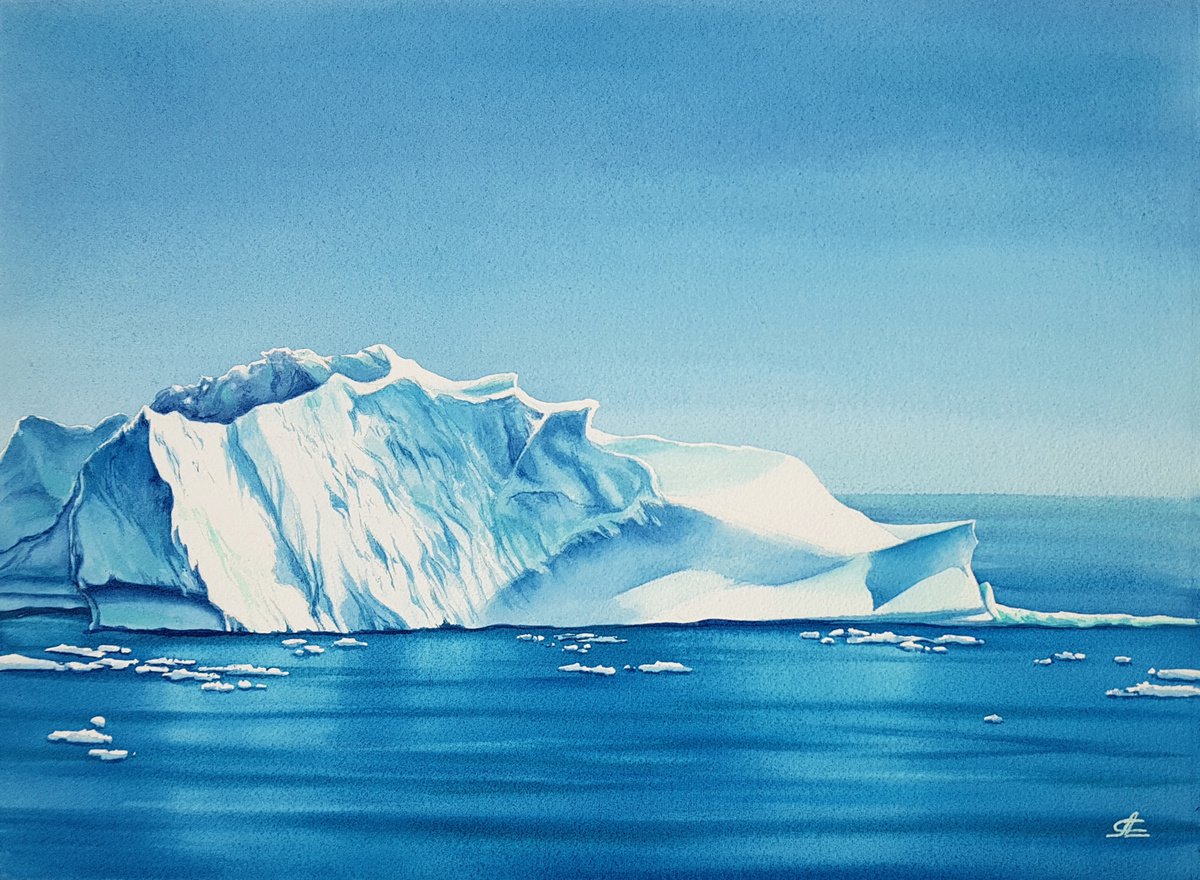 Antarctic landscape and icebergs #07 by Svetlana Lileeva