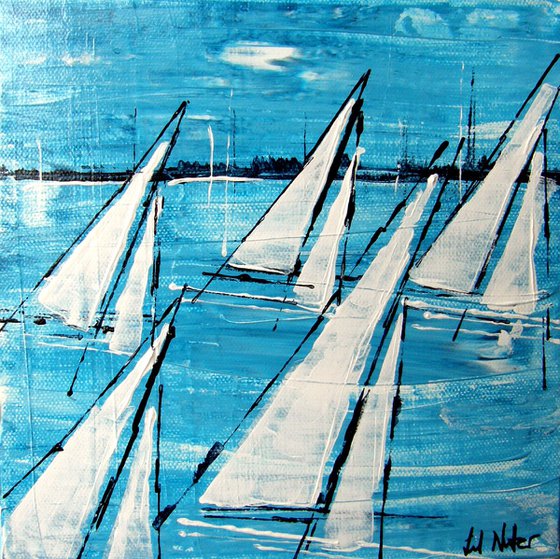 Sailing by in Blue