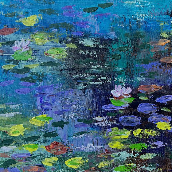 Waterlily From The Monet Garden - Triptych