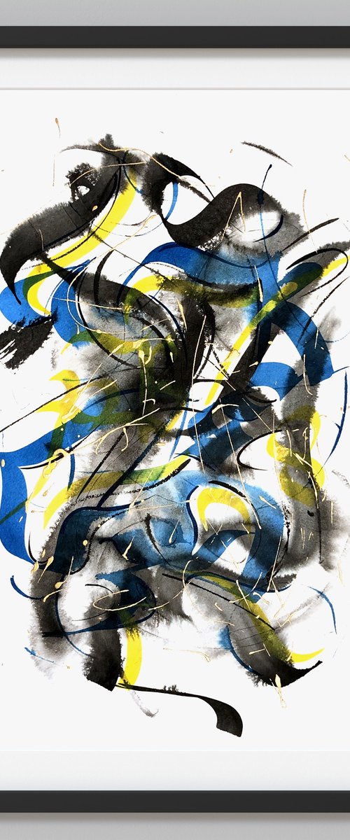 Abstract Calligraphy by Makarova Abstract Art