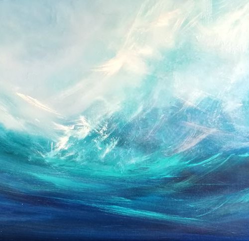 Pure Surf 1 - Surf, Wave Art, Seascape, by Mel Graham