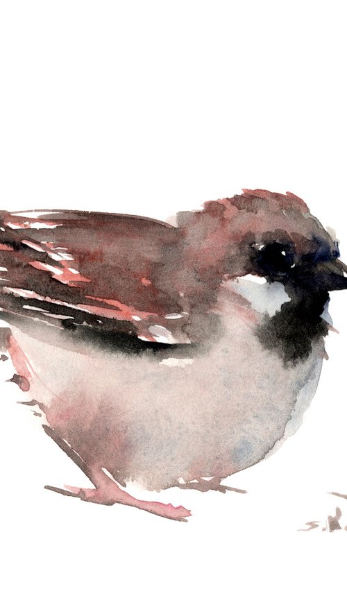 Sparrow Bird artwork by Suren Nersisyan
