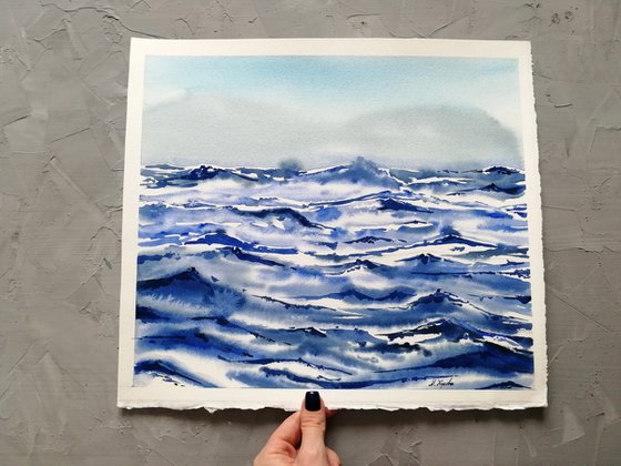 Abstract  Seascape painting