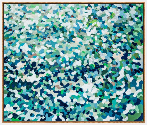 Oceanside, 32 x 38" original Seascape Painting *Framed