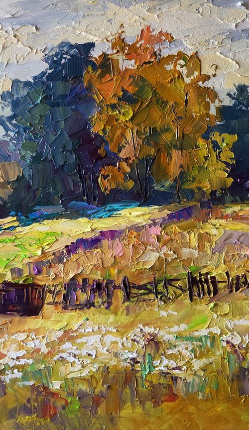 Autumn Flowers in the Garden by Boris Serdyuk