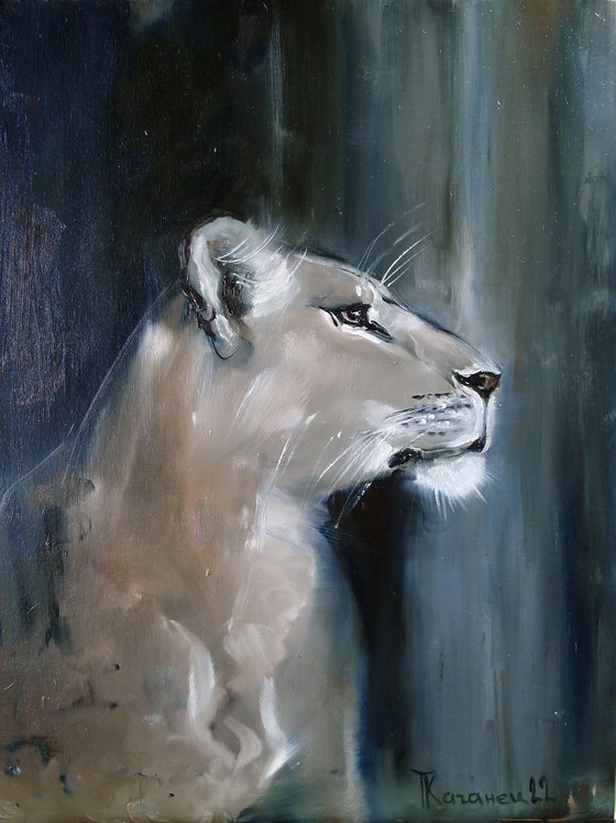 The lioness. A sketch for deja vu.