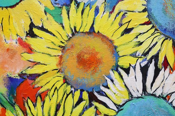 Sunflowers with Lemon