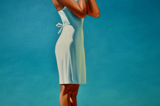 Drying off - in white