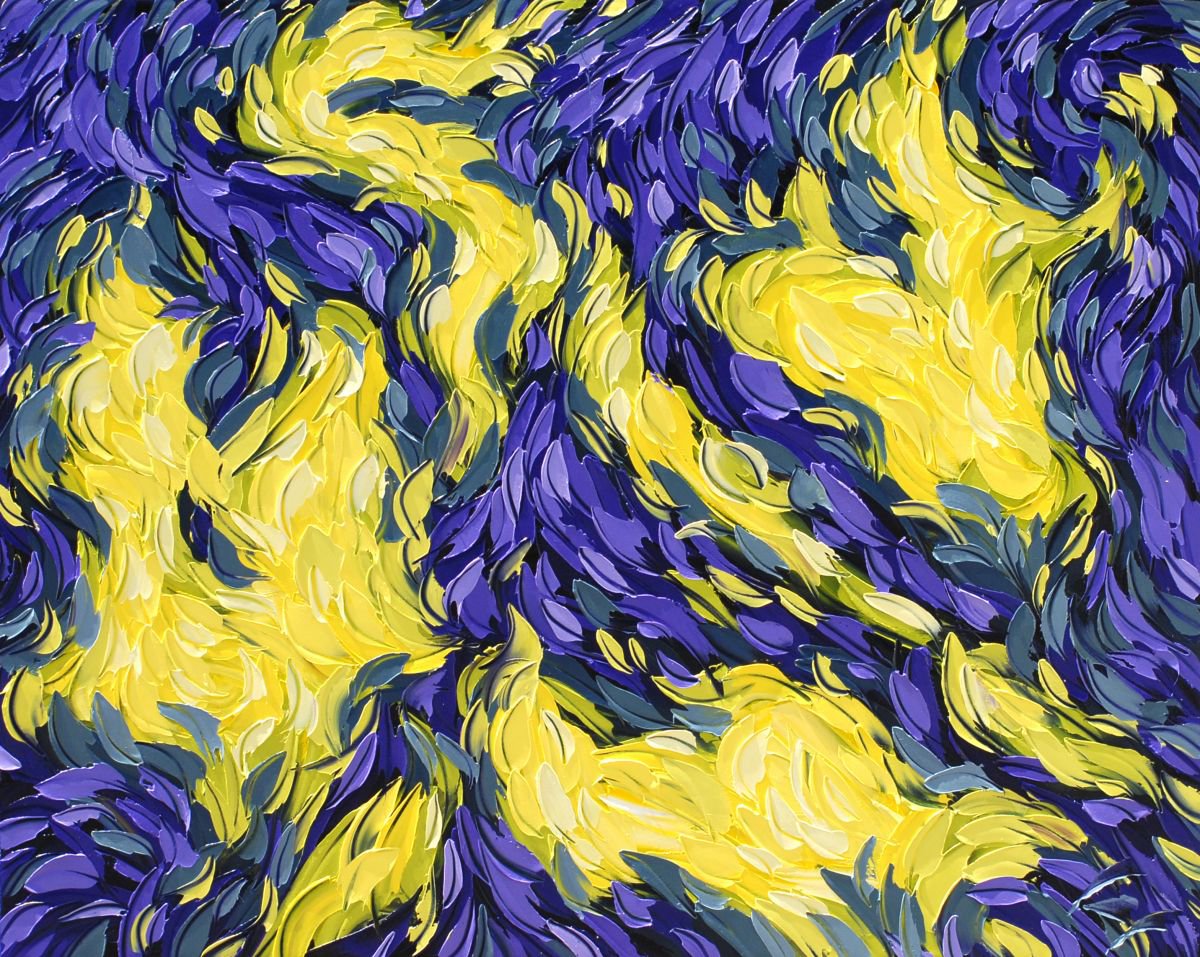 Sky Fire By Bill Stone, 60 X 48, Artwork For Sale On Artfinder