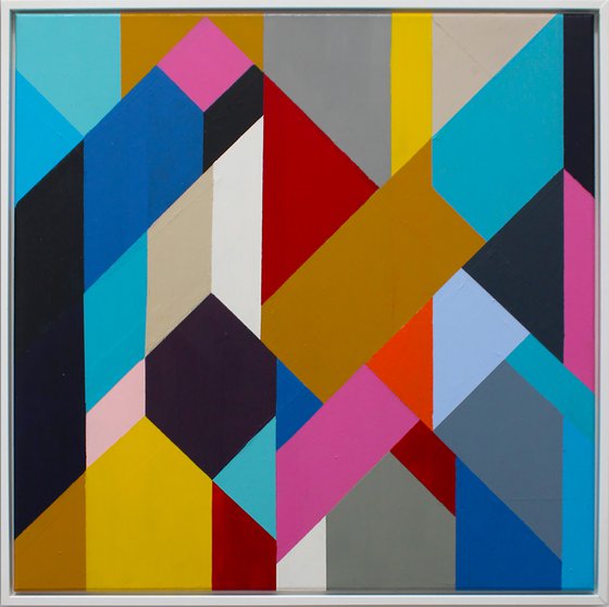 Geo Blocks No 2 (Framed)