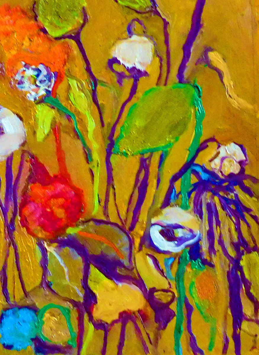 Dramatic Dried Flower Rendering No. 11 by Ann Cameron McDonald