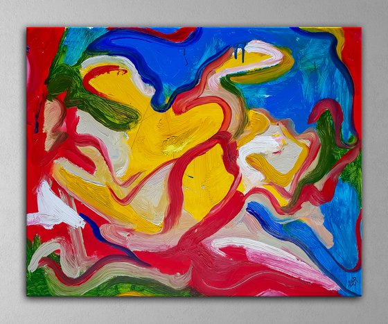 "Exaltation N-1" - Abstract Expressionism In the style of Willem de Kooning