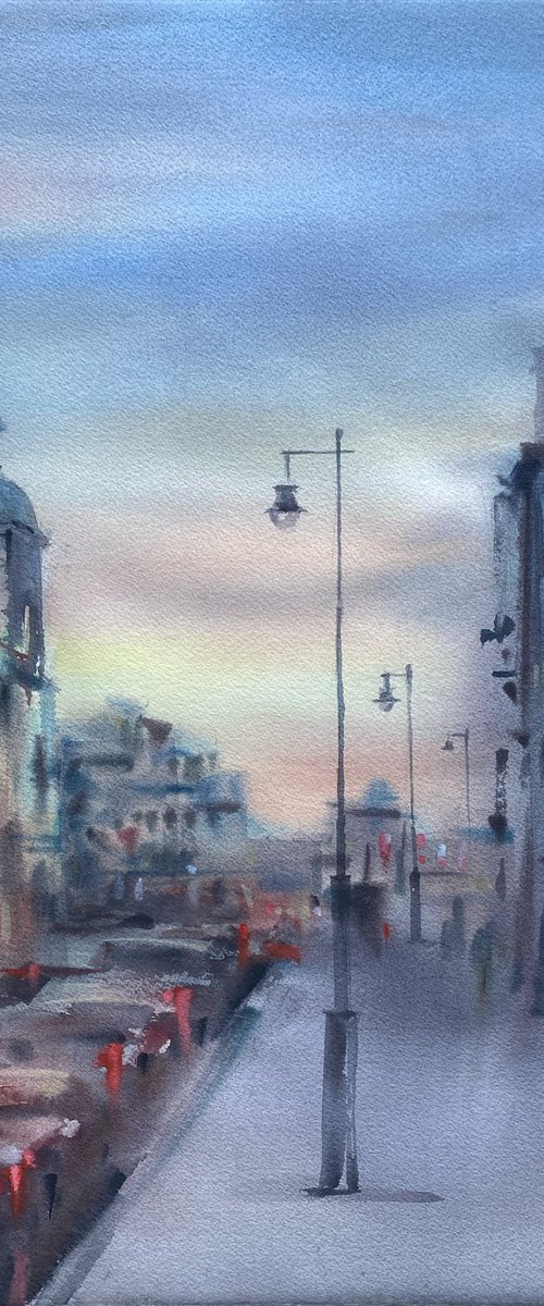 The city holds the last light by Galina Poloz