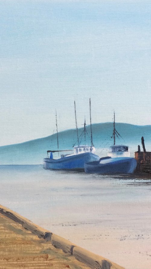 Two fishing boats by Silvie Wright
