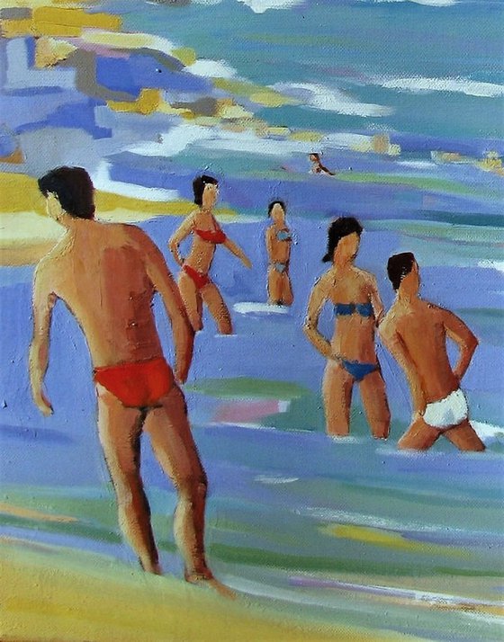 Bathers on the French Riviera