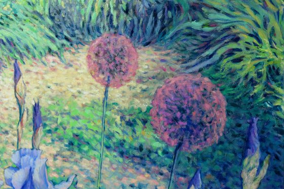 Irises dancing in the sun