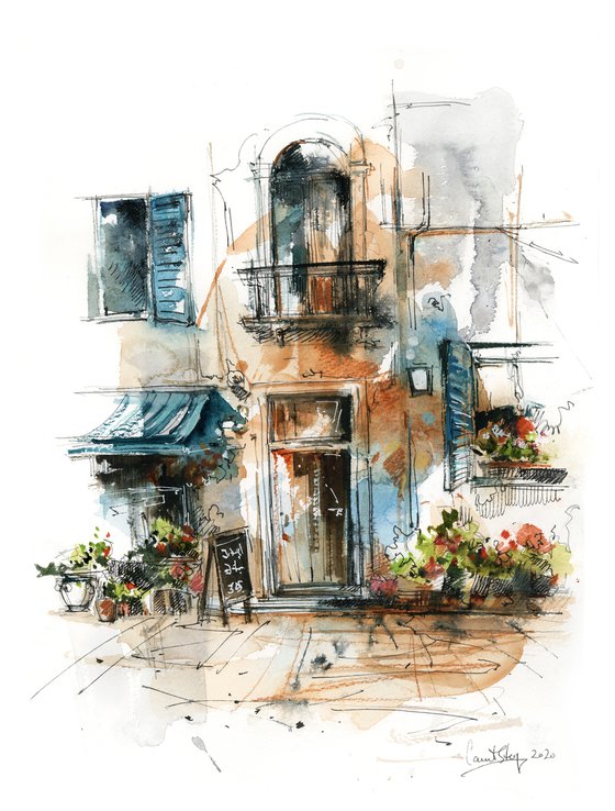 Architecture Sketch - Italian House