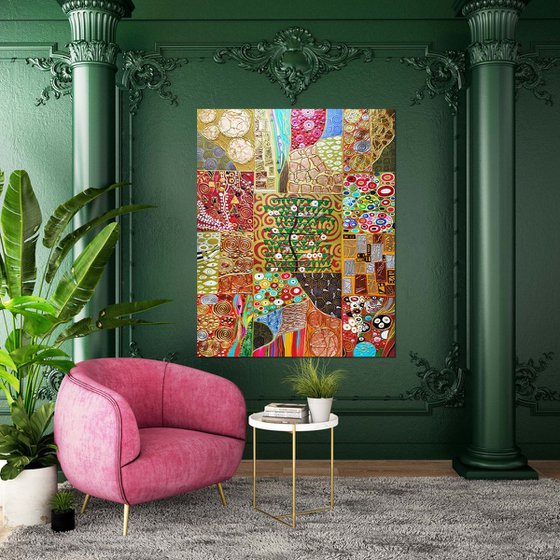 Tree of Life. Klimt abstract