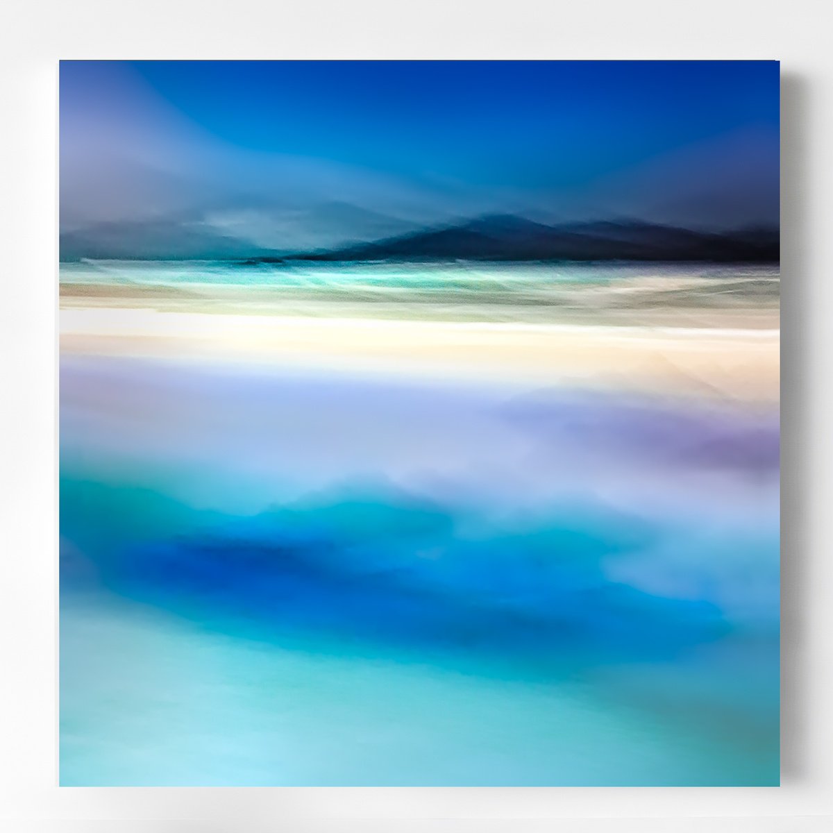Hebridean Silk, Isle of Harris - Extra large beach abstract canvas by Lynne Douglas
