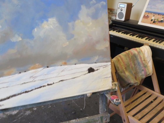 Snow on Garrowby Hill