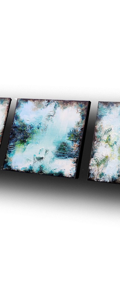 Ambient Odyssey Triptych by Susan Wooler