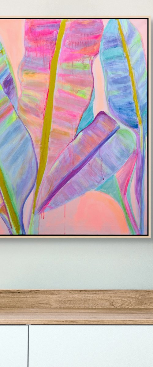 'Rainbow Banana Leaves II' by Kathryn Sillince