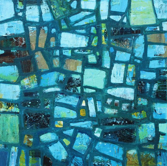 Abstract in Midnight Blue