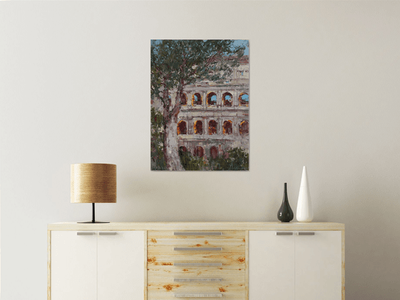 Evening Glow of the Colosseum
