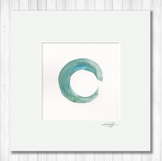 Enso Serenity 78 - Enso Abstract painting by Kathy Morton Stanion