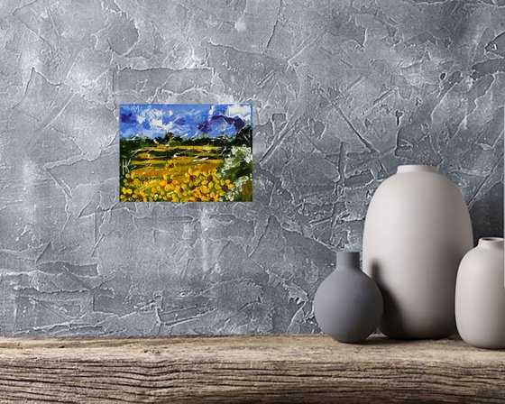 Sunflower Field Painting