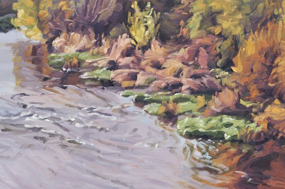 The Loire at Coubon, autumn light