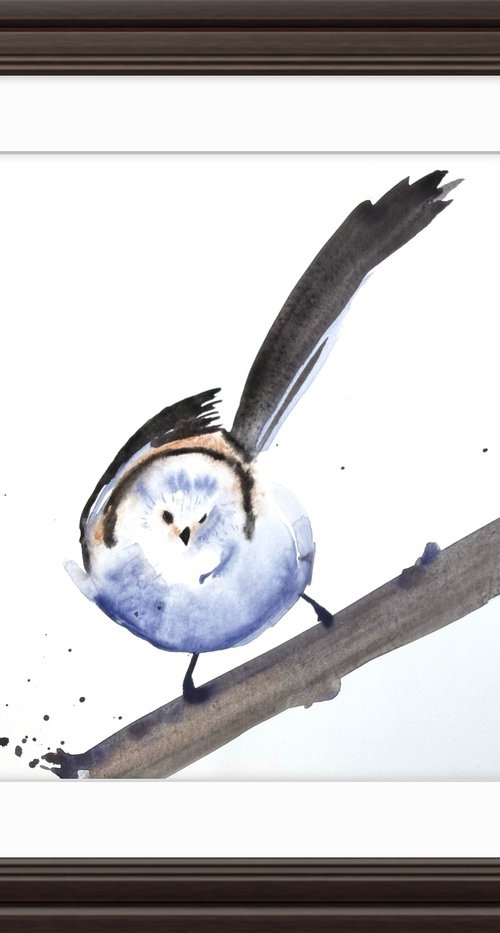 Aegithalos caudatus Bird by Yuliia Sharapova