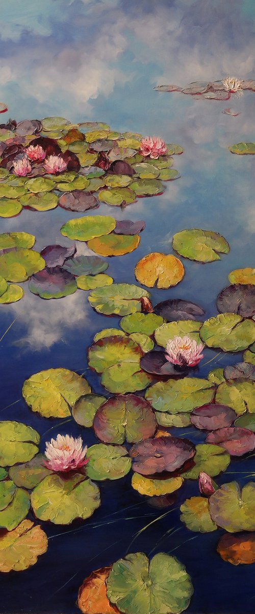 "Waterlilies in the Mirror of the Sky" by Gennady Vylusk
