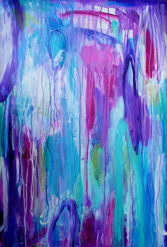 Purple/Blue Abstract