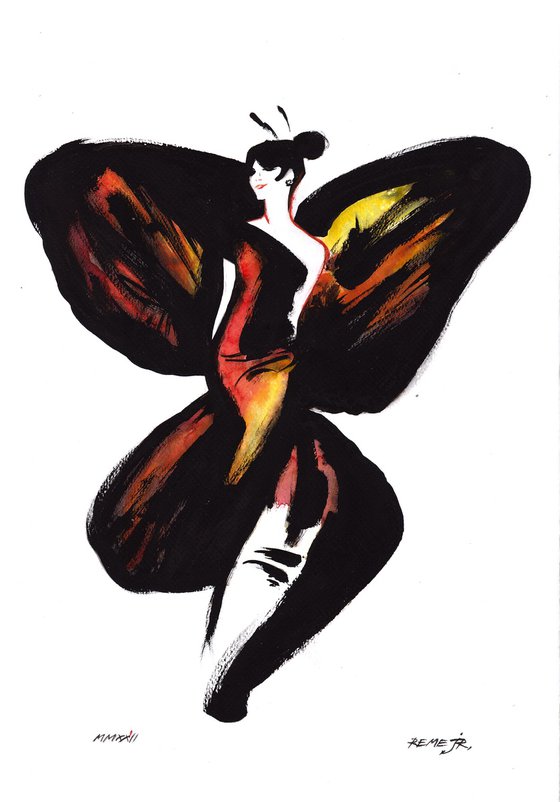 Beautiful Woman XV - Butterfly