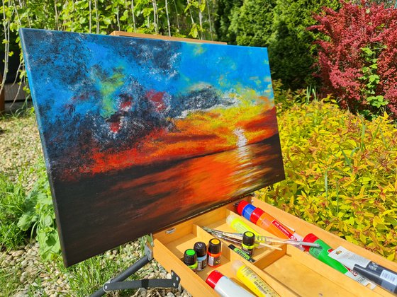 Sunset storm